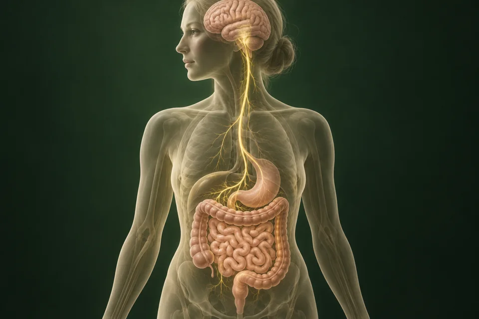 Ilustração educativa do trato digestivo